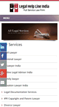 Mobile Screenshot of legalhelplineindia.com